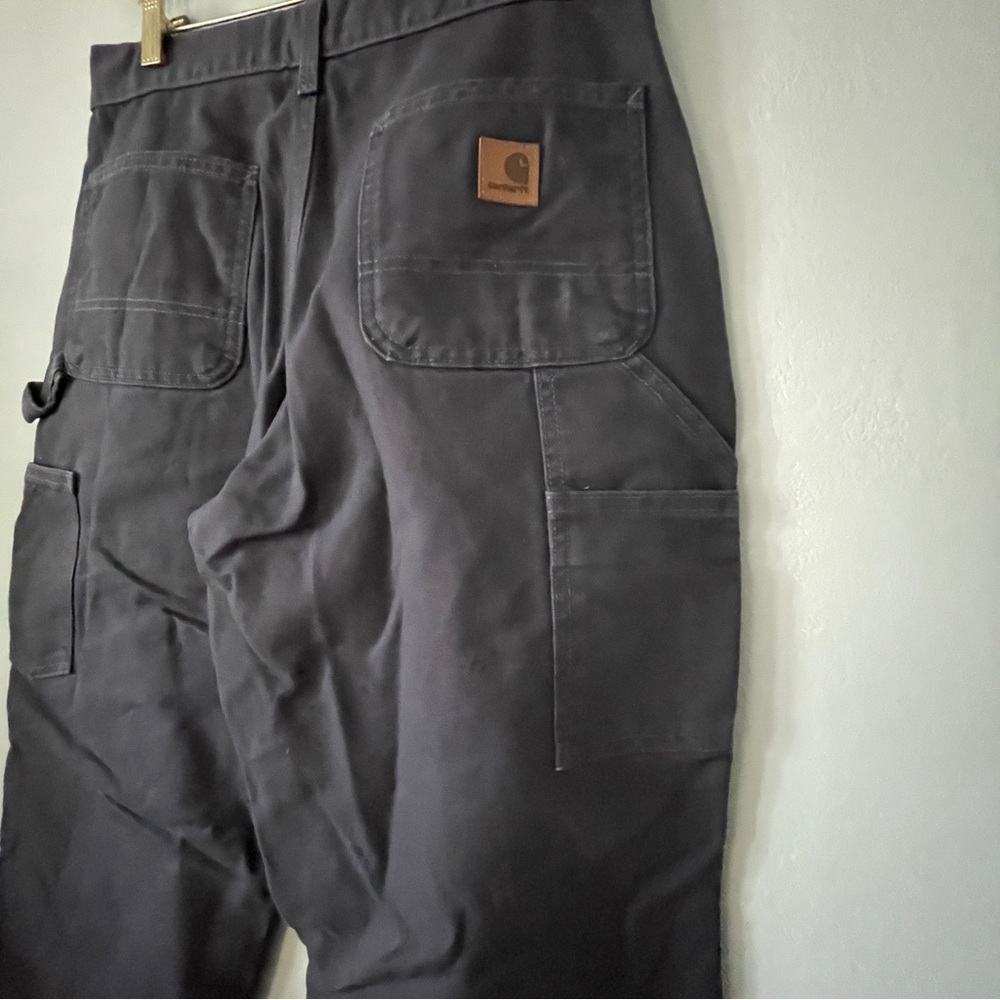 Carhartt Navy Dungaree Jeans - 30x30 Workwear Treasure! 🚜 - Picture 5 of 11